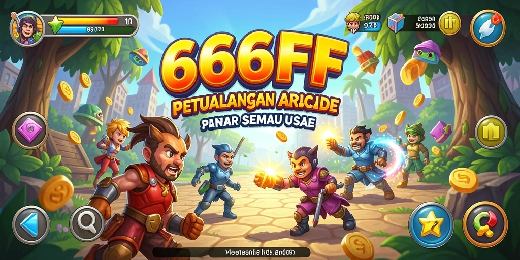 Tampilan gameplay 666FF yang seru dan penuh aksi dalam genre Arcade.