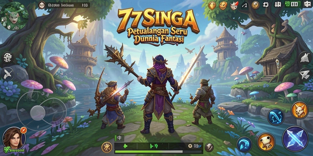 Screenshot gameplay 77SINGA menampilkan momen menegangkan dalam petualangan.