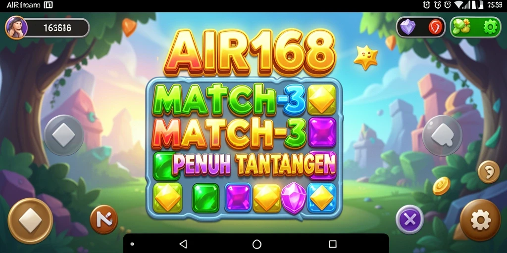 Tampilan gameplay seru dan colorful dari AIR168.