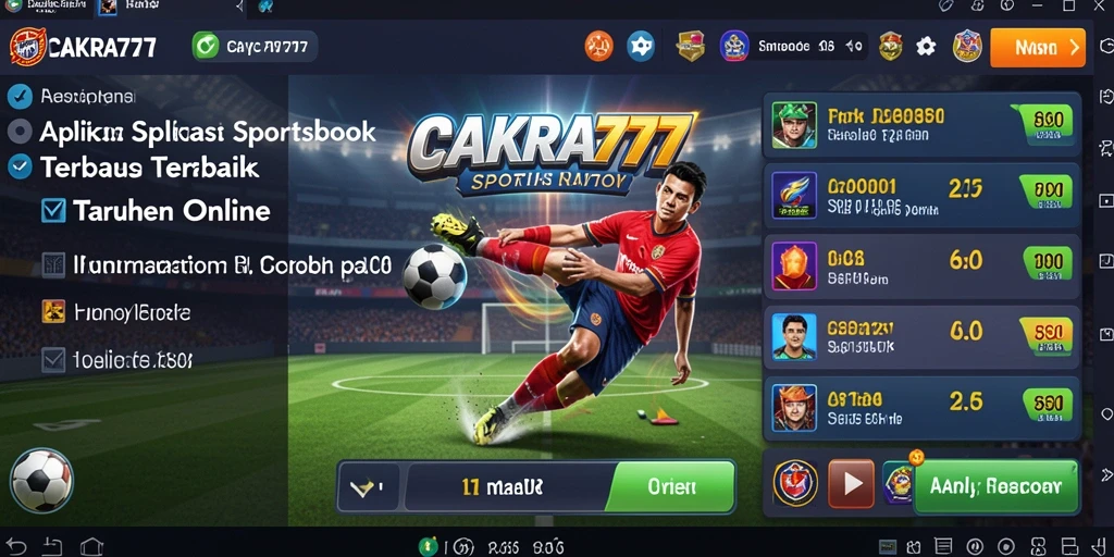 Tampilan gameplay CAKRA777 yang menarik dan interaktif untuk taruhan olahraga.