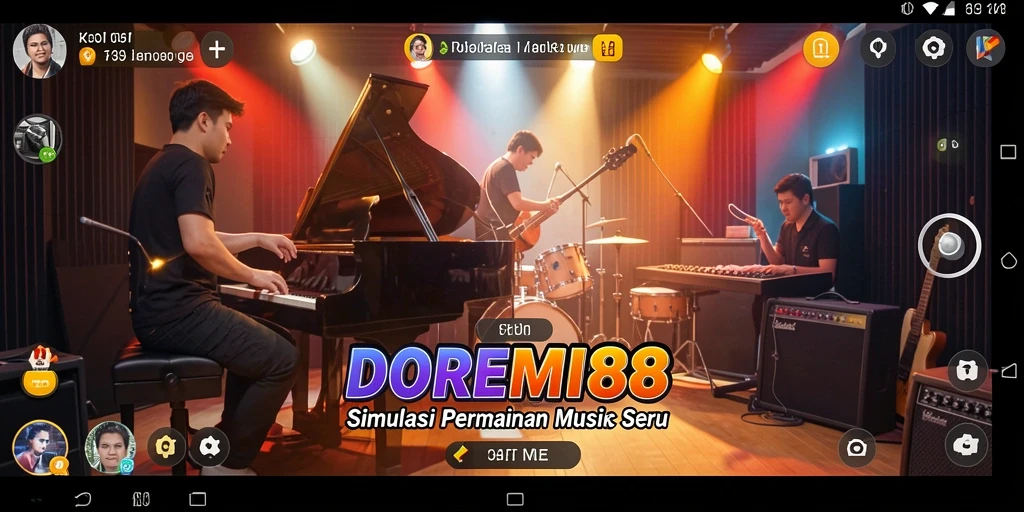 Screenshot gameplay DOREMI88 yang menunjukkan keseruan bermain musik.