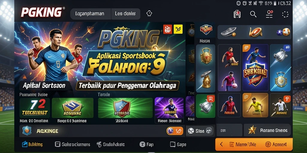 Tampilan screenshot PGKING menampilkan pengalaman taruhan olahraga yang mendebarkan.