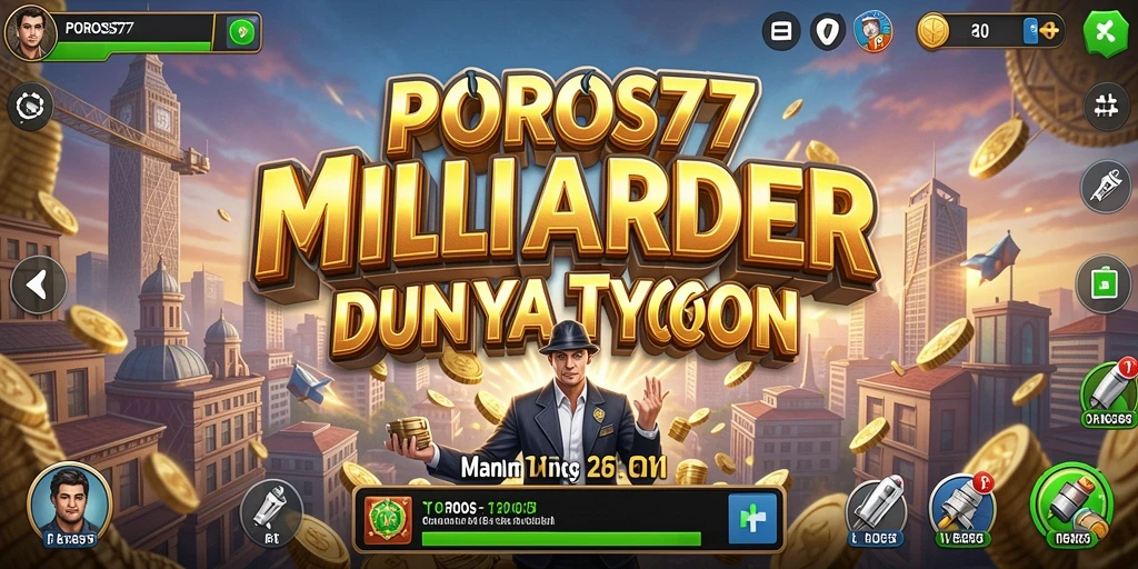 Tangkapan layar POROS77 menunjukkan gameplay Tycoon yang menarik.