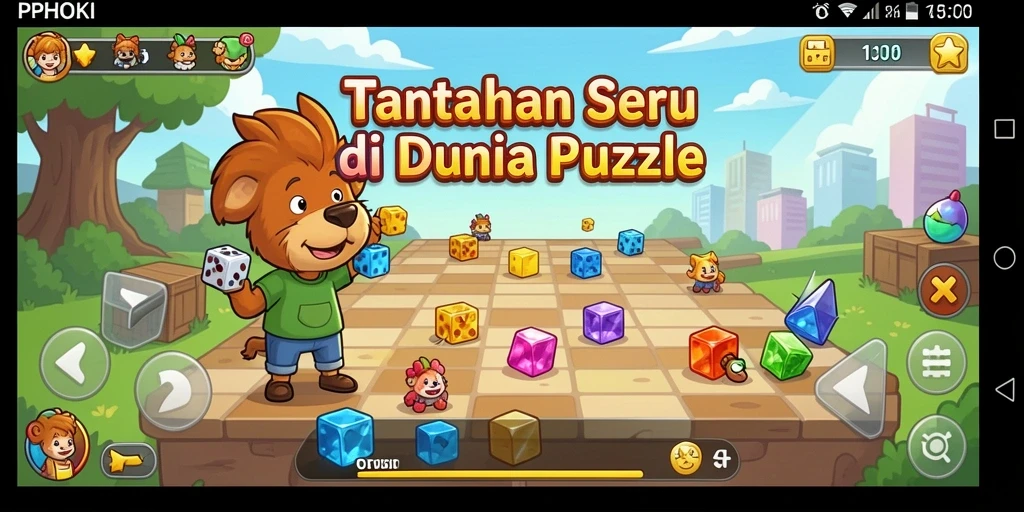 Tangkapan layar gameplay PPHOKI dengan puzzle menantang.